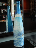 Sticla pictata manual